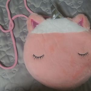 Unicorn Plush Kids Purse